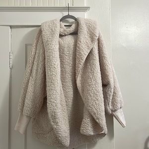 Plus size teddy bear cardigan